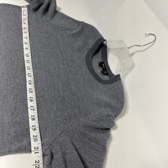 Theory Riland Crewneck Sweater Gray Wool - Picture 5 of 9